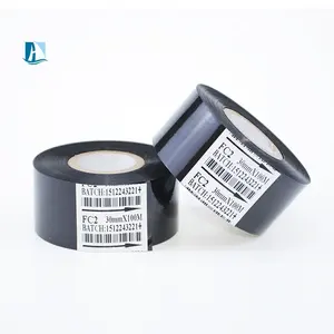 30mm x 100m Black hot coding foil Ribbon for Coding Machine DY8 HP241 HP241B Lot Number Printer Machine