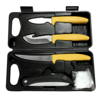 Couteau de chasse 6 pièces couteau de chasse en acier inoxydable outil extérieur