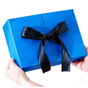Caja de Regalo de Cartón Rígido con Tapa Abatible y Doble Puerta, Personalizada con Logotipo, para Perfumes, Cuidado de la Piel, con Cinta Decorativa - Product Image 1