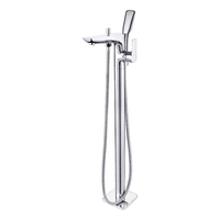 Robinet de baignoire au sol sur pied Kaiping au design moderne pour salle de bain mitigeurs de baignoire en laiton