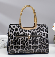 Produits tendance, sac fourre-tout en cuir PU à imprimé léopard, sac à main à imprimé léopard tendance pour femmes, sac à bandoulière décontracté pour femmes