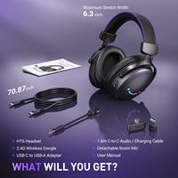 Casque de jeu FIFINE HT6 avec 4 modes de connexion