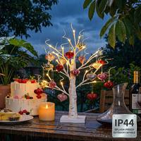 Lámpara LED con Forma de Árbol de Corazones, Luz Blanca Cálida, Romántica, Centro de Mesa para Interiores, IP44 Impermeable, Ramas de Plástico, para Bodas, San Valentín, Navidad
