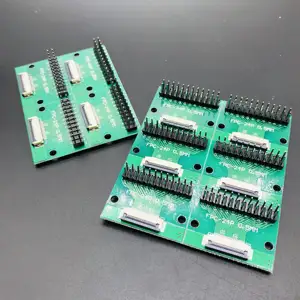 Papan PCB Adaptor Pelat Pin 0.5Mm Pitch 3/5/716/24Pin FPC/Konektor FFC Ke Dupont 2.54Mm