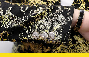 เสื้อเบลเซอร์สีทองสำหรับผู้ชาย,เสื้อเบลเซอร์ทรงสลิมฟิตพลัสไซซ์แต่งงานคุณภาพสูงสำหรับฤดูใบไม้ร่วงและฤดูหนาว2022 - Product Image 4