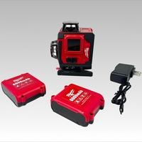 Niveau laser vert Milwaukee, 4 sources lumineuses, 16 lignes, lignes parallèles et verticales, 360° °   Ensemble complet de batteries lithium-ion