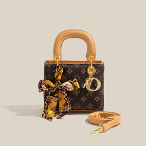 Bolso Bandolera de Lujo con Logotipo de Diseñador, Estilo Vintage, con Cierre de Cremallera y Letras, Bolso de Hombro Cuadrado para Mujer - Product Image 4