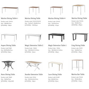 Mesa de Comedor de Aluminio para Exteriores, Muebles Comerciales para Exteriores, Mesa de Jardín para Hotel, Muebles de Patio para <span class=keywords><strong>Restaurante</strong></span> - Product Image 5