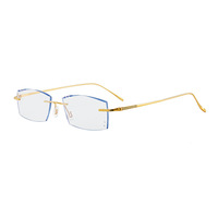 Lunettes photochromiques sans monture en alliage de titane, verres anti-lumière bleue, légères, sans monture, pour hommes et femmes