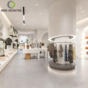 Diseño interior moderno para tiendas de ropa, estante de exhibición de ropa duradero para montar en la pared, soporte para prendas de vestir, muebles para tiendas de ropa - Product Image 4