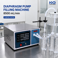 Machine de remplissage semi-automatique à pompe à diaphragme pour bouteilles PET, à une tête, avec contrôle PLC, pour ligne de production haute vitesse