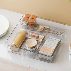 Acrylic Storage Box Rectangle Uncapped Stackable Office Organizer Drawer Style Desk Organizer for Stationery Books Small - Product Image 1