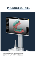 Chariot de scanner oral médical mobile réglable personnalisable direct d'usine support de scanner à Double plateaux pour dentiste pour hôpital
