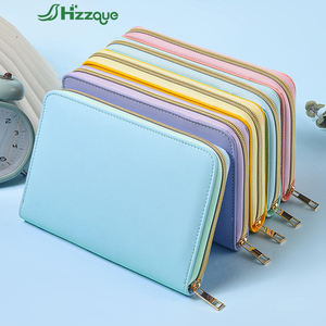 Carpeta de Cuero A5 Personalizada con Cierre, Cuaderno Bonito, Planificador de Presupuesto, <span class=keywords><strong>Cartera</strong></span>, Estilo Espiral de Hojas Sueltas, Uso Femenino, Cierre Personalizado - Product Image 1