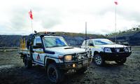 12V-24V LED Drapeau de sécurité Mining Pick-up LED Flagpole Light Off-road Beach Buggy Flag avec lumière LED