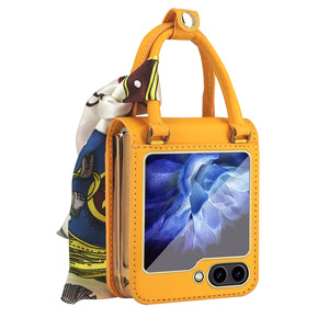 Best-seller e-commerce : Étui pour téléphone pliable Samsung Galaxy Z Flip à 50 % de réduction, style sac à main pour filles - Product Image 6