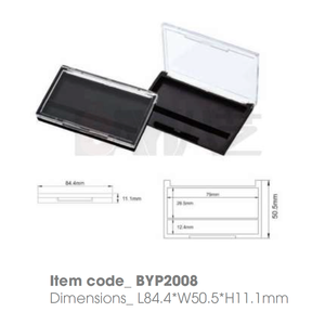 ขวดพลาสติกขายส่ง พิมพ์โลโก้ได้ ขนาดกะทัดรัด โปร่งใส ฝาเปิดปิดได้ บรรจุภัณฑ์เปล่าสำหรับอายแชโดว์ บลัชออน คอนซีลเลอร์ รองพื้น คอนทัวร์ - Product Image 1
