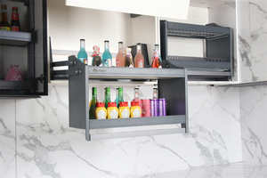 Particle Brand Wholesale Lift <b>Locker</b> Smart Storage Factory Direct Supply Custom Lift Kitchen <b>Cabinet</b> Gray TST Closet Accessories - Product Image 3