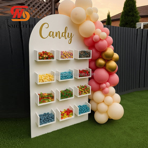 Arco decorativo a LED in acrilico per <span class=keywords><strong>feste</strong></span> per bambini, con porta caramelle e snack, ideale come fondale per snack bar e vetrina per dolciumi. - Product Image 1