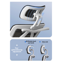 Chaise de jeu de bureau ergonomique de luxe moderne Pro avec soutien du cou Chaises coûteuses Chaise de bureau à domicile lombaire