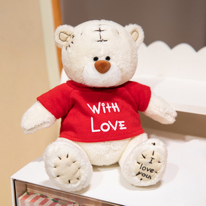 Maglietta con cappuccio colorata con Logo personalizzato Mini orsacchiotto marrone - Product Image 3