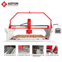 Hongyi CNC 5 axes + routeur marbre découpeuse Quartz tuile pierre pont scie pour granit