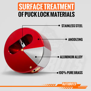 AUTOBOTS Puck <span class=keywords><strong>Lock</strong></span> Nouveauté 72mm Alliage d'aluminium Anti-vol <span class=keywords><strong>pour</strong></span> <span class=keywords><strong>remorque</strong></span> Pièces de <span class=keywords><strong>remorque</strong></span> Accessoires Anti-rouille Verrou à disque de hockey - Product Image 4