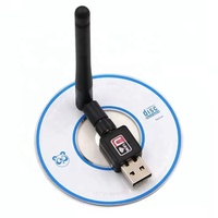 Dongle penerima Wifi USB 150Mbps, kartu jaringan adaptor Wifi nirkabel untuk PC komputer TV kotak