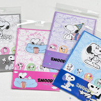 Notes autocollantes irrégulières découpées à la forme de Snoopy, blocs-notes adhésifs de dessins animés, papeterie décorative pour étudiants et scrapbooking