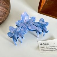 Pince à cheveux personnalisable en acétate avec strass en forme de grande fleur de 10,5 cm, élégante, artisanale, écologique et de qualité supérieure