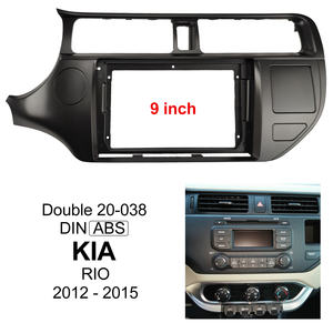 Rhythm 2012-2015 pour KIA <span class=keywords><strong>Rio</strong></span> autoradio cadre de montage Kit d'installation de garniture pour voiture DVD Fascia panneau accessoires intérieurs - Product Image 2