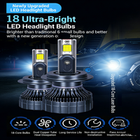 Phares LED de voiture SunRise ZFS805 9006/HB4 12V 160W 16000LM 6500K IP68 étanches, remplacement, garantie 1 an, Plug & Play