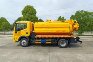 China Factory DFAC D6 Combined Sewer Truck 6m³ Tank Dual Function Sewage Suction & Pipeline Cleaning For Oversea Market - Product Image 3