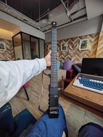 Guitare électrique silencieuse ALP FT221S portable et pliable, 6 cordes, micros actifs, pour débutants et professionnels
