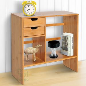 Organizador de escritorio de madera con estantes para elementos esenciales de oficina - Product Image 2