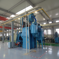 Machine de sablage à bande en caoutchouc Jichuan pour pièces métalliques avec garantie d'un an, pour le polissage et le détartrage