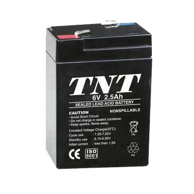 China Manufacturer sealed Lead Acid Mf Rechargeable 6v 2.5ah Battery