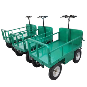 1T Quatre Roues Électrique Alimenté Par Batterie Cargo Plate-Forme Usine Transport Entrepôt Chariot Véhicule - Product Image 2