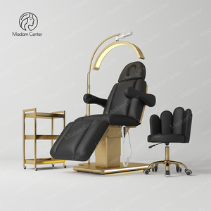 Lit <span class=keywords><strong>de</strong></span> beauté électrique moderne Madamcenter avec design ergonomique et cuir synthétique pour salon, spa, <span class=keywords><strong>table</strong></span> <span class=keywords><strong>de</strong></span> <span class=keywords><strong>massage</strong></span> pour soins du visage - Product Image 4
