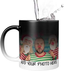 Boîte cadeau de 11 oz avec logo personnalisé imprimé, tasse à café en céramique, sublimation, changement de couleur sensible à la chaleur, tasse magique pour la sublimation - Product Image 2
