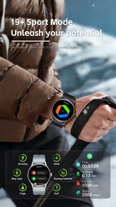 Montre connectée avec écran AMOLED, boîtier en alliage, étanche, pour hommes, appels, fréquence cardiaque, oxygène sanguin, tracker de fitness multifonctionnel pour Android - Product Image 5