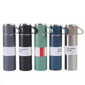 Flacon à vide en acier inoxydable de haute qualité tasse de voyage affaires thermos tasse flacon à vide coffret cadeau