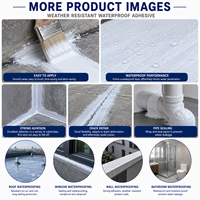 Revêtement imperméable résistant aux intempéries à base d'eau, peinture protectrice haute performance pour toiture, mur extérieur et béton
