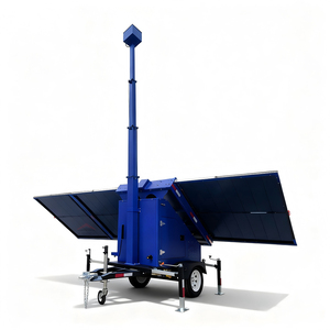 IP65 <b>Solar</b> Portable Mobile <b>Light</b> Tower 60000lm LED Lighting Trailer with Off Grid <b>Solar</b> Energy <b>System</b> - Product Image 5