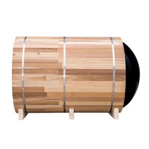 Fabrication directe de Sauna à canon panoramique, 1800x2400MM, en cèdre rouge, haute qualité, <span class=keywords><strong>sans</strong></span> porche, extérieur, livraison gratuite - Product Image 4