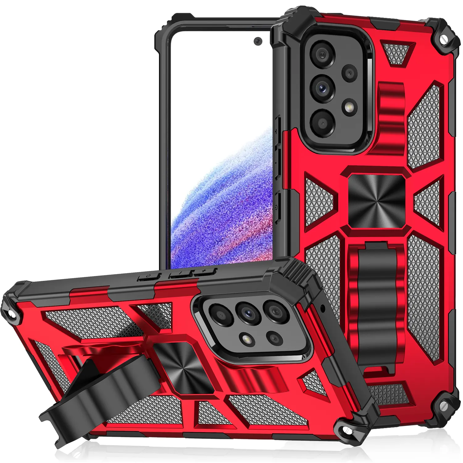 Men's Style Hybrid Combo Armor Case For Samsung A04S A13 A33 A73 A75 A13 LITE Anti-Gravity Defender