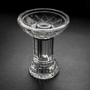 Luxury Handmade Crystal Glass Shisha Head Hookah Bowl Modern Elegant Spiral Pattern Nargile Accessory Molasses <b>Tool</b> - Product Image 3