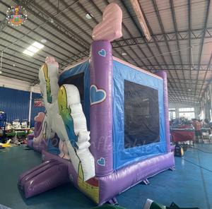 Nueva marca Nova, gran oferta, <span class=keywords><strong>casa</strong></span> de rebote inflable colorida para exteriores, tobogán de agua, Castillo de salto, modelo para niños - Product Image 2