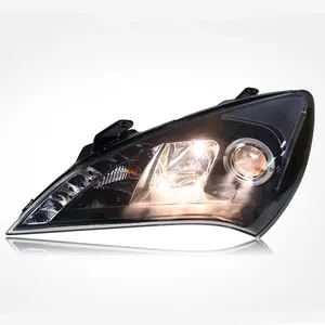 Car Head Lamp for Hyundai Genesis Coupe Headlights 2009 2010 2011 2012 Angel Eye Headlight LED DRL Signal Hid Front Lights