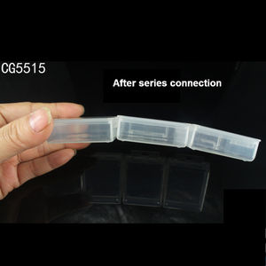 Caja de batería de gancho, herramienta de plástico PP, tamaño interno de 52x42x12mm, se puede conectar en serie - Product Image 6